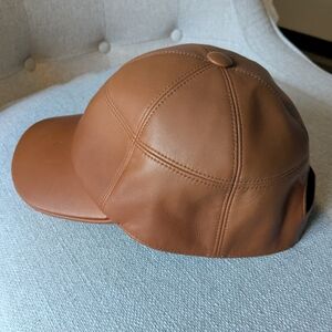 Genuine Hermès Leather Cap for Men – Size 59cm